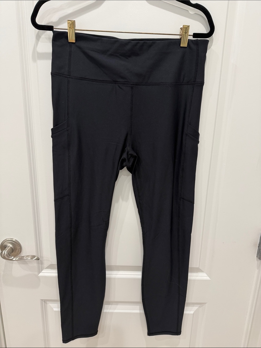 Fabletics Black High-Rise Side-Pocket Leggings